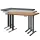 Height-adjustable desk, 140 x 80 x 3.2 cm, available in three different colors