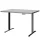 Height-adjustable desk, 140 x 80 x 3.2 cm, white and gray