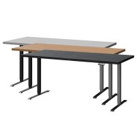 H&ouml;henverstellbarer Schreibtisch 160 x 80 x 3,2 cm in...