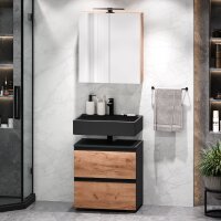 Waschtischunterschrank EDA 60 cm mit Spiegelschrank...