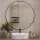 Miroir VELUNA rond, 60 à 100 cm, avec bordure noire et éclairage LED