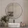 Miroir VELUNA rond, 60 à 100 cm, avec bordure noire et éclairage LED
