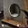 Mirror NOVA round 60 cm with black frame and LED lighting