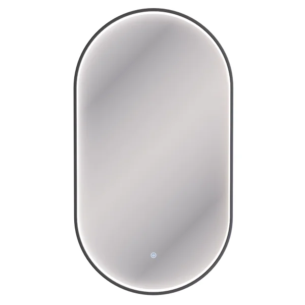 Spiegel GLORA oval 50x90 cm, Rahmen mit LED-Beleuchtung