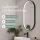 Spiegel GLORA oval 50x90 cm, Rahmen mit LED-Beleuchtung
