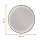 Spiegel-Set VELUNA rund – 60/80/100 cm mit schwarzer Umrandung und LED-Beleuchtung