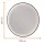 Spiegel-Set VELUNA rund – 60/80/100 cm mit schwarzer Umrandung und LED-Beleuchtung