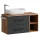 Towel holder 39 cm silver grey brushed