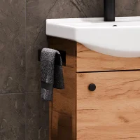 Towel holder 21 cm in various colours Black matt