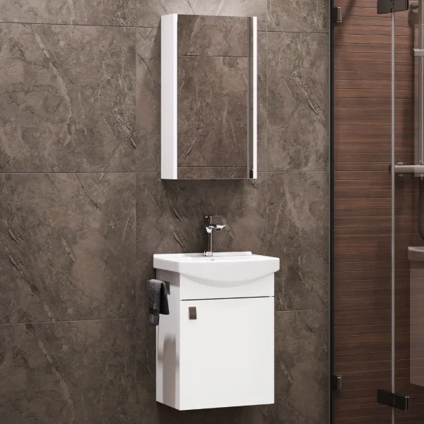 Towel holder 21 cm silver grey brushed