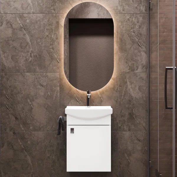 Towel holder 21 cm silver grey brushed
