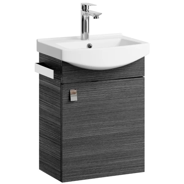 Towel holder 21 cm silver grey brushed