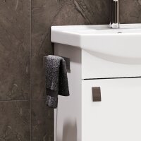 Handtuchhalter 21 cm Silbergrau Gebürstet