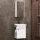 Towel holder 21 cm silver grey brushed