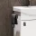 Towel holder 21 cm silver grey brushed