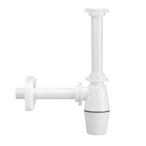 Siphon aus Kunststoff weiß