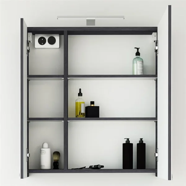 Mirror cabinet with LED 64cm