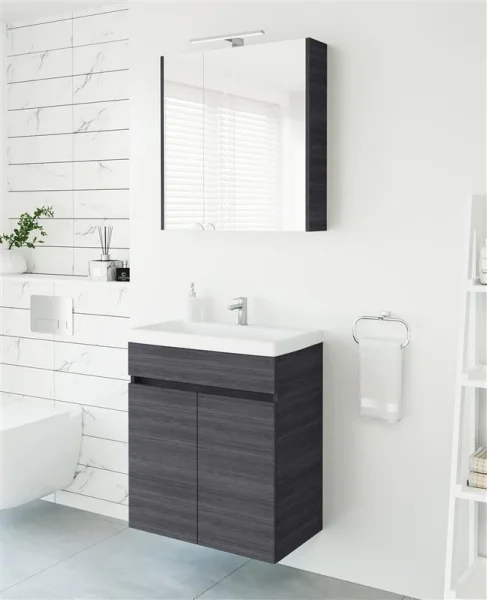 Mirror cabinet with LED 64cm