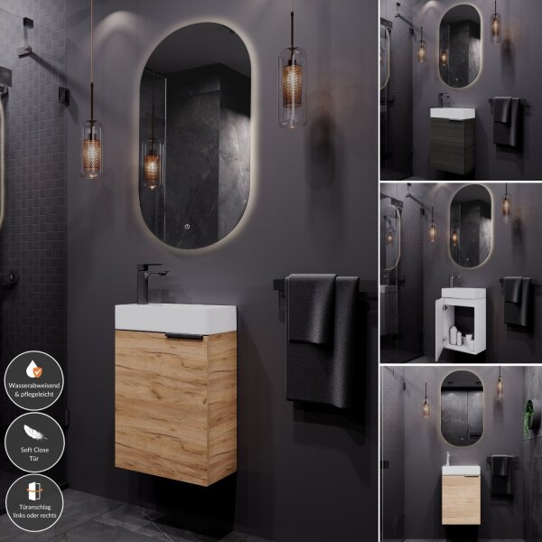 Badmöbel-Set 40cm mit Spiegel