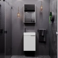 Conjunto de muebles de ba&ntilde;o de 40 cm con armario...