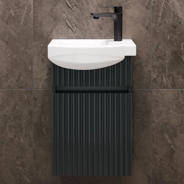 Wega 40 cm Matte Vanity Cabinet with Sink