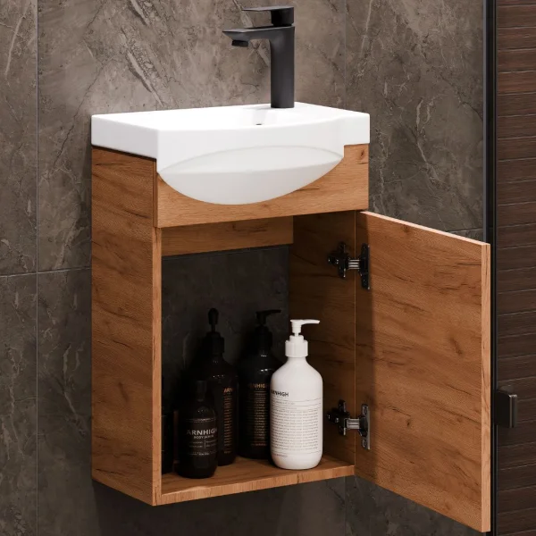 Mueble bajo con lavabo de 40 cm incluido