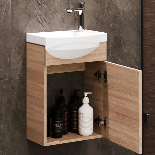 Mueble bajo con lavabo de 40 cm incluido