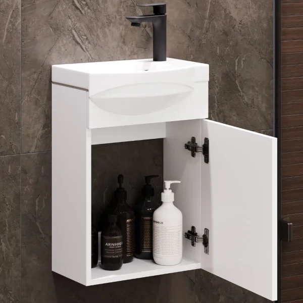 Mueble bajo con lavabo de 40 cm incluido