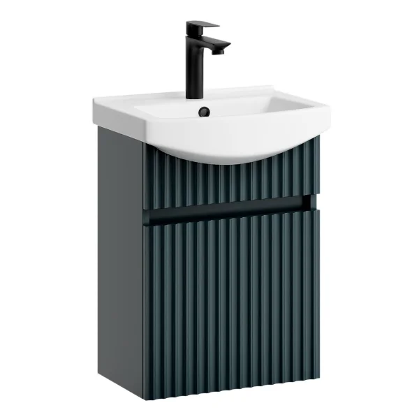 Waschtischunterschrank mit Waschbecken Wega 45 cm Matt