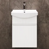 Waschtischunterschrank mit Waschbecken Wega 45 cm Matt