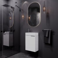 Badmöbel-Set 40cm mit Spiegel (Weiß)