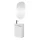 Set di mobili da bagno da 40 cm con specchio (bianco)