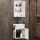 Bathroom furniture set with mirror cabinet 45cm