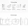 Bathroom furniture set with mirror cabinet 45cm