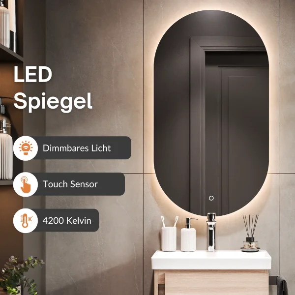 Badmöbel-Set mit Spiegel 50cm