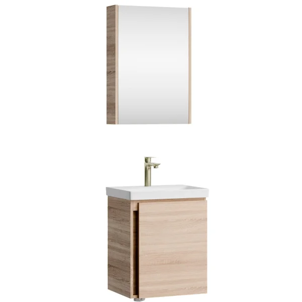 Badmöbel-Set mit Spiegelschrank 50cm