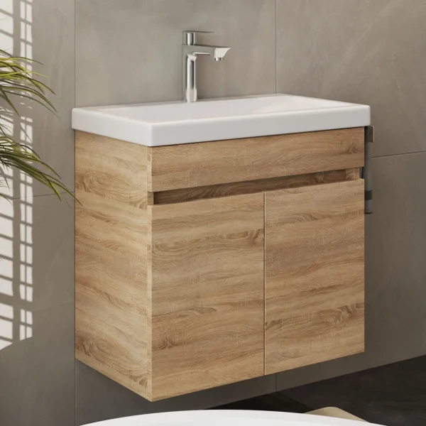 Lavabo da 60 cm con doppia porta - vari colori