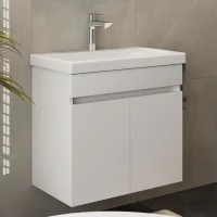 Waschtich 60 cm mit Doppelt&uuml;r - verschiedene Farben