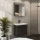 Ensemble de meubles de salle de bains - Meuble-lavabo avec armoire de toilette 63 cm