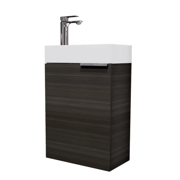 Waschbeckenunterschrank 40cm Anthrazit