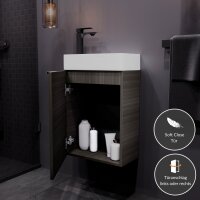 Waschbeckenunterschrank 40cm Anthrazit