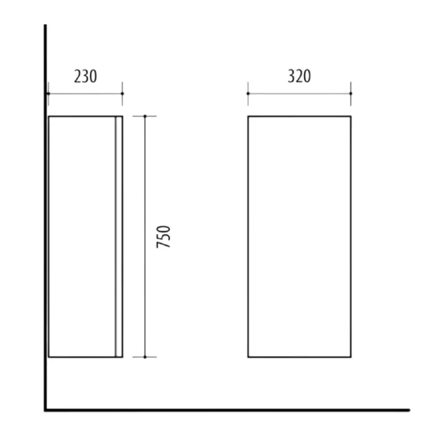 Midischrank 32cm