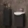 Waschtischunterschrank 40 cm mit Midischrank 32 cm