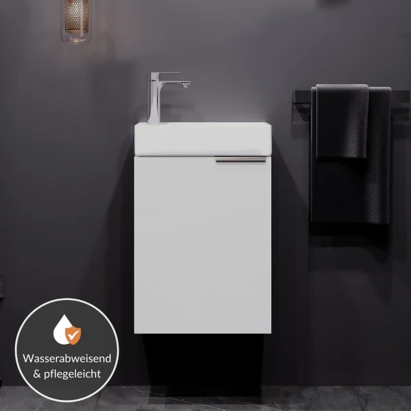 Mueble bajo para lavabo de 40 cm, blanco