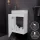 Mueble bajo para lavabo de 40 cm, blanco