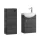 Waschtischunterschrank 40 cm mit Midischrank 32 cm Anthrazit