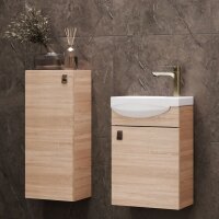 Waschtischunterschrank 40 cm mit Midischrank 32 cm Sonoma...