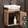 Sink base cabinet 45 cm (Sonoma oak) with chrome faucet