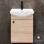 Sink base cabinet 45 cm (Sonoma oak) with black faucet