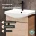 Sink base cabinet 45 cm (Sonoma oak) with black faucet